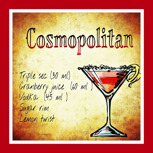 cosmopolitan cocktail drink
