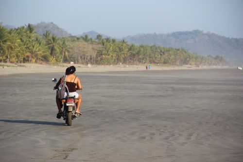 costa rica beach motorcycle
