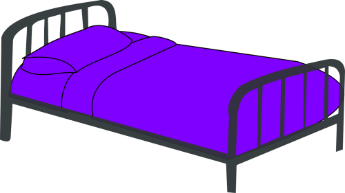 cot purple bed