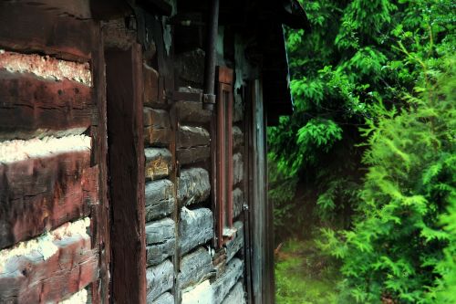 cottage old cottage wooden house