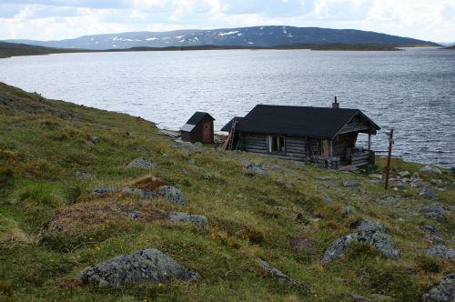 cottage lake the lapland