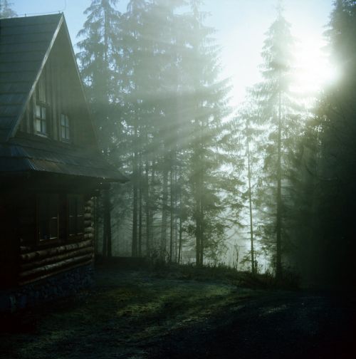 Cottage In Sun Rays