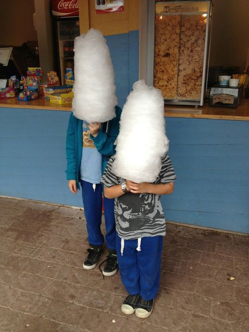 cotton candy coneheads white