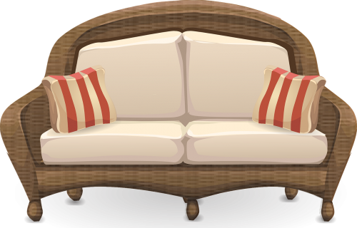 couch sofa wicker