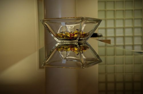 counter glass bowl candy