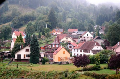 country village landscape