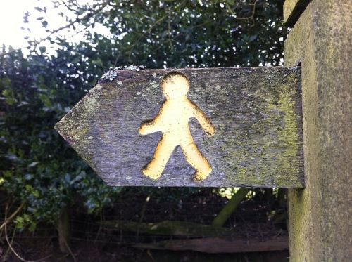 countryside walk sign