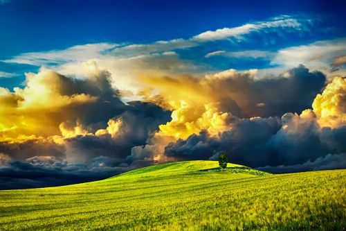 countryside clouds sky