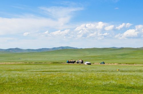 countryside steppes mongolia