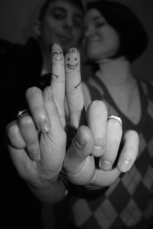 couple fingers friendship