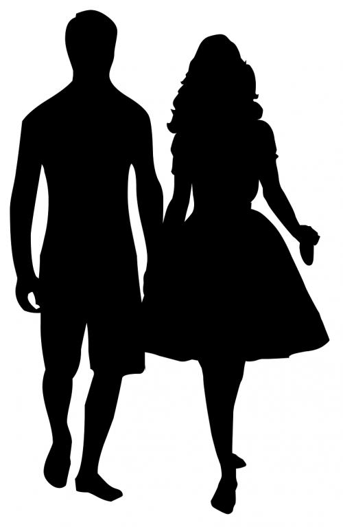 couple silhouette love