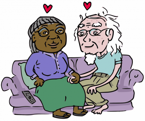 couple elderly grandparents