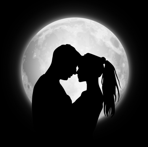 couple moon love