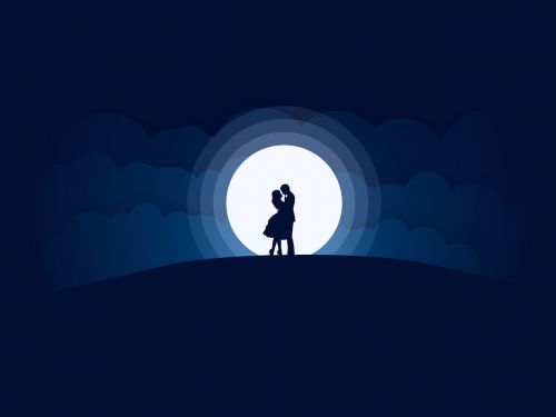 couples moon love