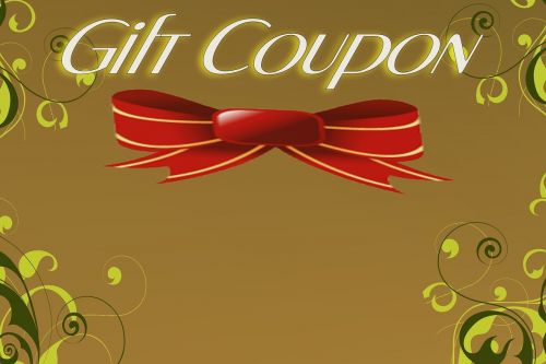 coupon background greeting card