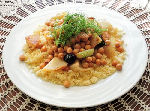 couscous fennel chick peas