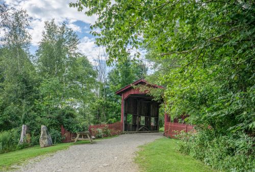 covered bridge rural vermont