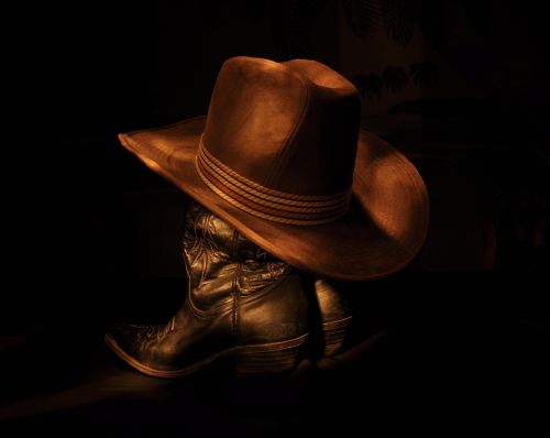 cowboy hat boots