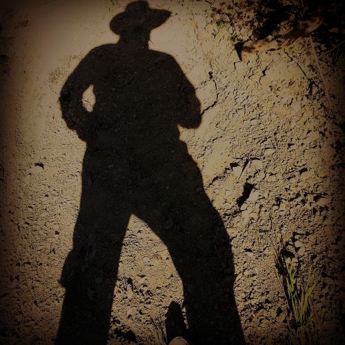 cowboy shadow man