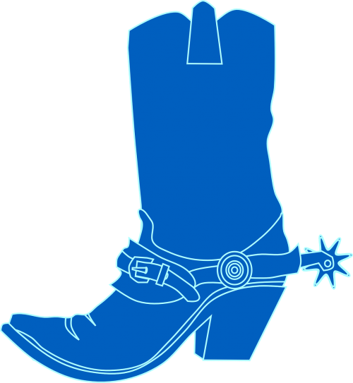 cowboy boots blue boot