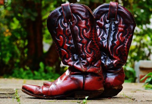 cowboy boots leather 80s