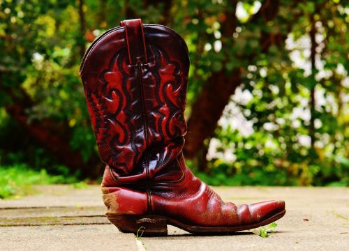 cowboy boots leather 80s