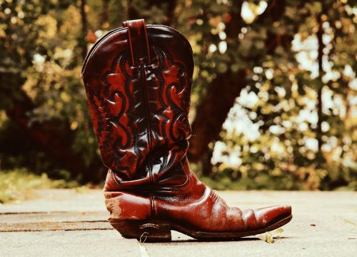 cowboy boots leather 80s