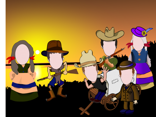 cowboys cowgirls wild west