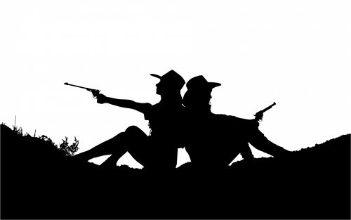 Cowgirls With Guns Silhouette