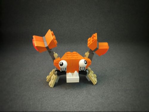 crab lego orange