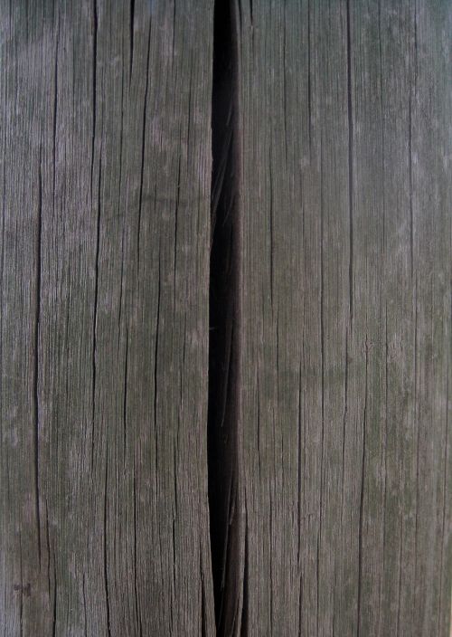 Cracked Wooden Pole