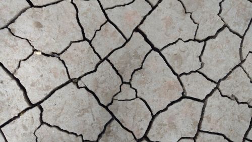 cracks dry ground