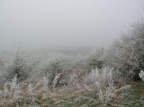 crags winter frost