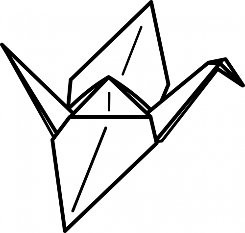 crane origami paper
