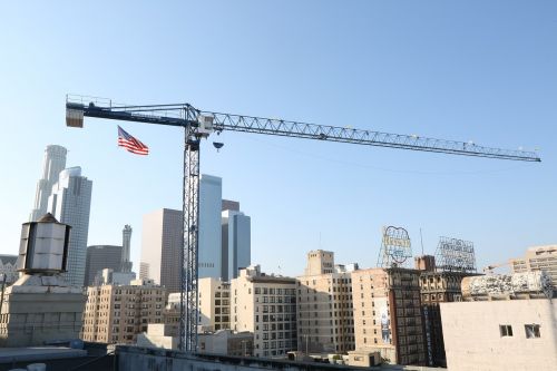 crane cityscape city