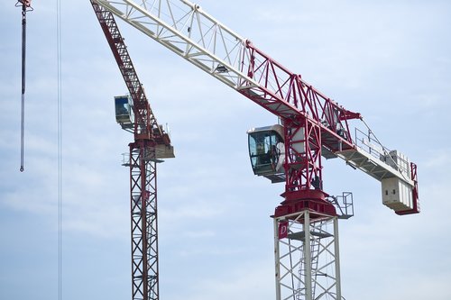 crane  construction  sky