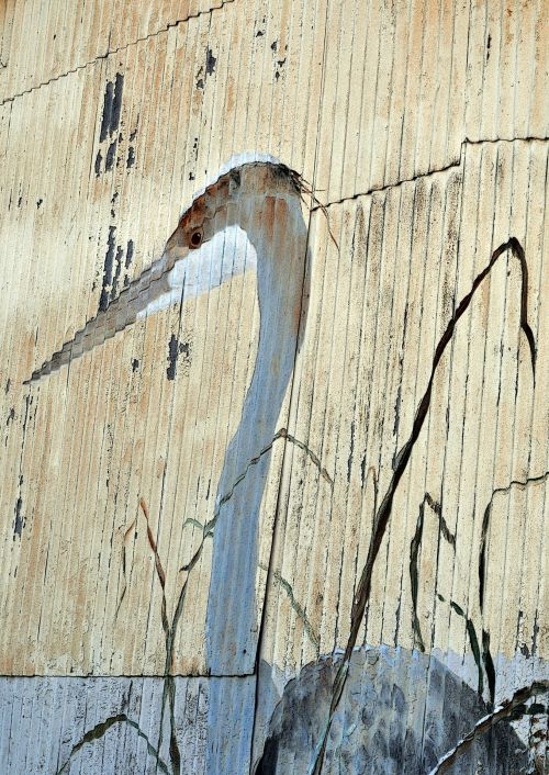 Crane Wall Painting
