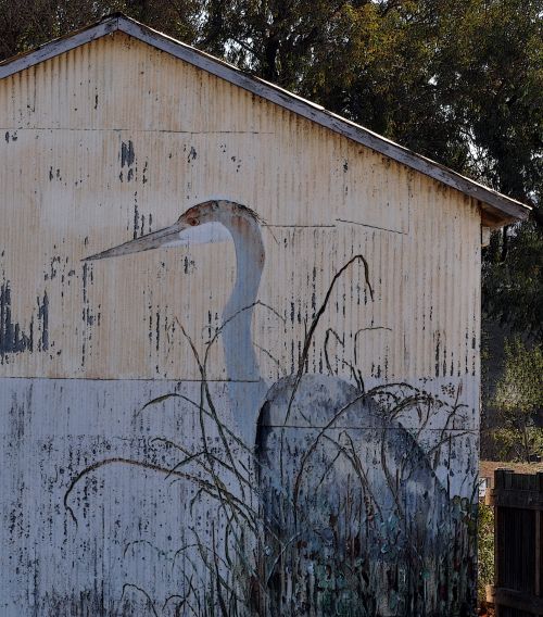 Crane Wall Painting