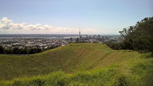 crater volcano grass