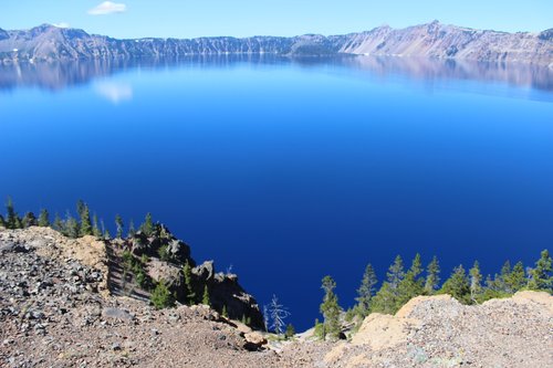 crater lake  beauty  nature