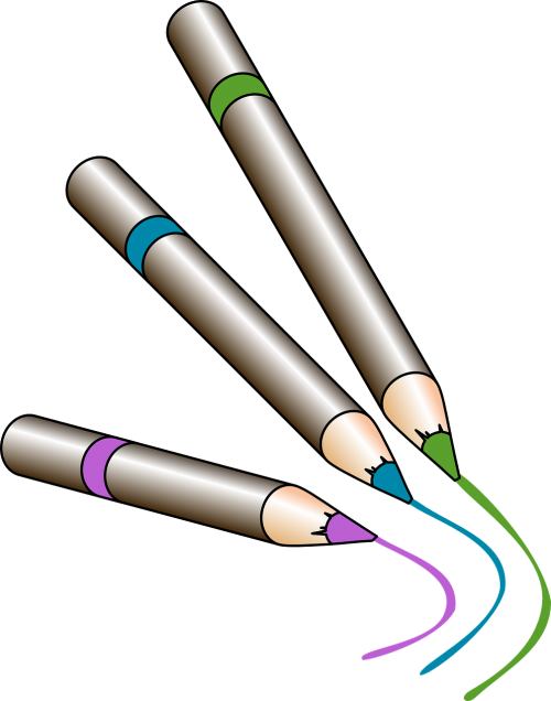 crayons pencils drawing