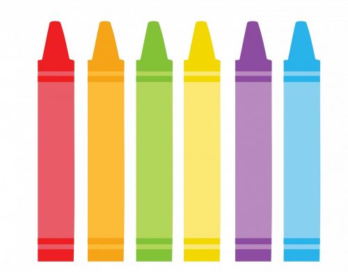 crayons wax crayons colorful