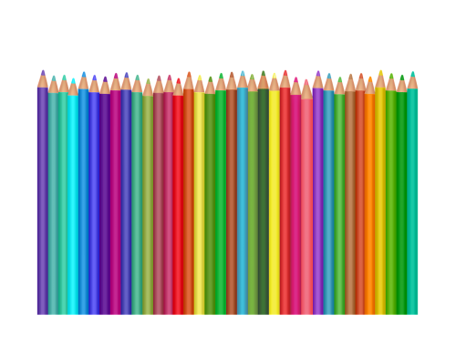 crayons colourful pencils school