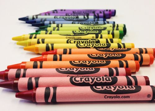 crayons rainbow drawing