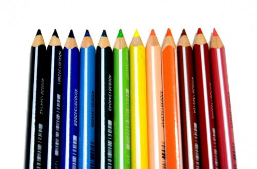 crayons to color color
