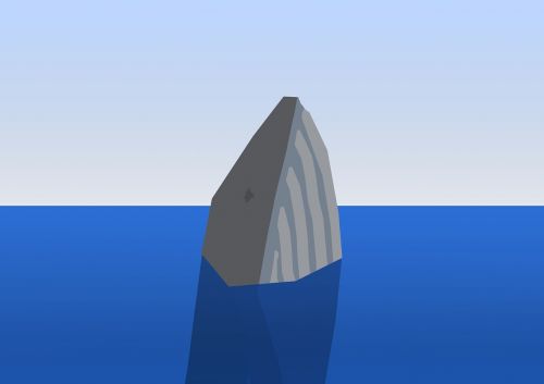 creative graphics the sea blue whale