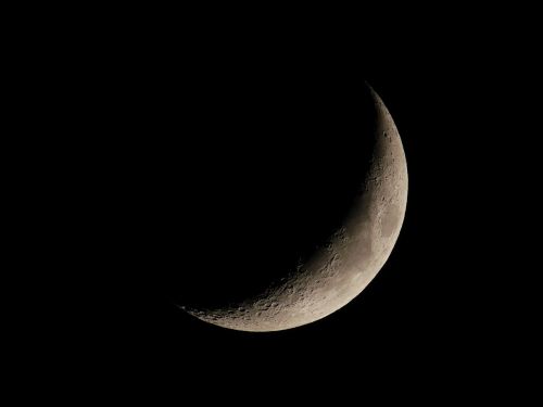 crescent moon lunar