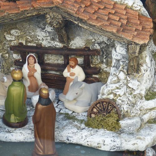 crib christmas nativity scene