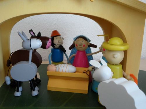 crib christmas crib figures children