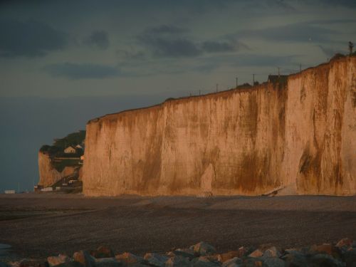 criel plage normandy cliffs